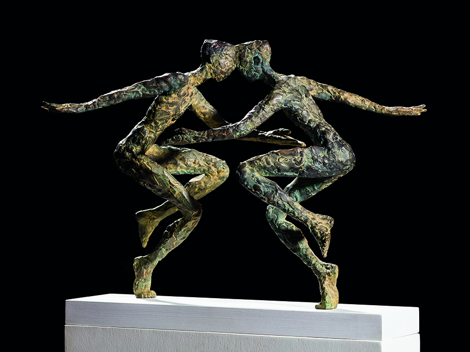 Bronzeunikat, Höhe 36cm